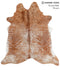 Salt and Pepper Brown X-Large Brazilian Cowhide Rug 7'3
