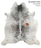 Salt and Pepper Brown X-Large Brazilian Cowhide Rug 7'5