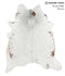 Salt and Pepper Brown XX-Large Brazilian Cowhide Rug 7'10