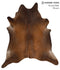 Chocolate XX-Large Brazilian Cowhide Rug 7'10