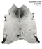 Salt and Pepper Black X-Large Brazilian Cowhide Rug 7'0