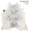 Salt and Pepper Black X-Large Brazilian Cowhide Rug 7'0
