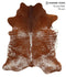 Salt and Pepper Brown X-Large Brazilian Cowhide Rug 7'5
