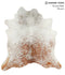 Salt and Pepper Brown X-Large Brazilian Cowhide Rug 7'0