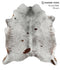 Salt and Pepper Brown X-Large Brazilian Cowhide Rug 6'11