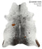 Salt and Pepper Brown X-Large Brazilian Cowhide Rug 7'7