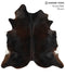 Chocolate X-Large Brazilian Cowhide Rug 7'1