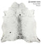 Salt and Pepper Black XX-Large Brazilian Cowhide Rug 7'5