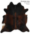 Chocolate X-Large Brazilian Cowhide Rug 7'3