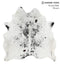 Salt and Pepper Black X-Large Brazilian Cowhide Rug 6'7
