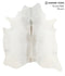 Light Grey X-Large Brazilian Cowhide Rug 7'2