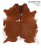 Brown and White X-Large Brazilian Cowhide Rug 6'10