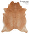 Solid Brown X-Large Brazilian Cowhide Rug 7'3