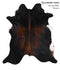 Chocolate XX-Large Brazilian Cowhide Rug 7'9