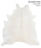 Light Grey X-Large Brazilian Cowhide Rug 7'2