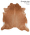 Solid Brown X-Large Brazilian Cowhide Rug 6'9