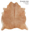 Solid Brown X-Large Brazilian Cowhide Rug 6'8