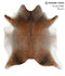 Grey with Beige X-Large Brazilian Cowhide Rug 7'0