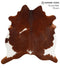 Brown and White X-Large Brazilian Cowhide Rug 7'0