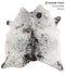 Salt and Pepper Black X-Large Brazilian Cowhide Rug 6'11