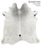 Salt and Pepper Black X-Large Brazilian Cowhide Rug 7'1
