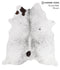 Salt and Pepper Black X-Large Brazilian Cowhide Rug 7'1