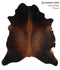 Chocolate XX-Large Brazilian Cowhide Rug 7'8