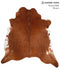 Brown and White Regular X-Large Brazilian Cowhide Rug 7'2