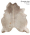 Taupe X-Large Brazilian Cowhide Rug 6'11