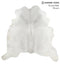 Light Grey XX-Large Brazilian Cowhide Rug 7'6