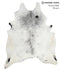 Salt and Pepper Black XX-Large Brazilian Cowhide Rug 8'3