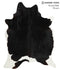 Black and White X-Large Brazilian Cowhide Rug 7'7
