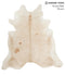 Beige X-Large Brazilian Cowhide Rug 7'2