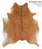 Solid Brown X-Large Brazilian Cowhide Rug 7'2