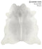 Medium Grey XX-Large Brazilian Cowhide Rug 7'8