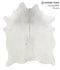 Medium Grey X-Large Brazilian Cowhide Rug 7'8