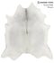 Medium Grey XX-Large Brazilian Cowhide Rug 7'6