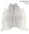 Medium Grey XX-Large Brazilian Cowhide Rug 7'6