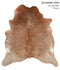Caramel X-Large Brazilian Cowhide Rug 7'3