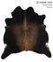 Chocolate X-Large Brazilian Cowhide Rug 7'1