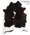 Chocolate and White X-Large Brazilian Cowhide Rug 7'3