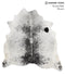 Salt and Pepper Black XX-Large Brazilian Cowhide Rug 7'2