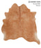 Solid Brown X-Large Brazilian Cowhide Rug 6'9