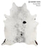 Salt and Pepper Black XX-Large Brazilian Cowhide Rug 8'3