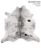 Salt and Pepper Black XX-Large Brazilian Cowhide Rug 7'5