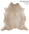 Taupe X-Large Brazilian Cowhide Rug 7'1