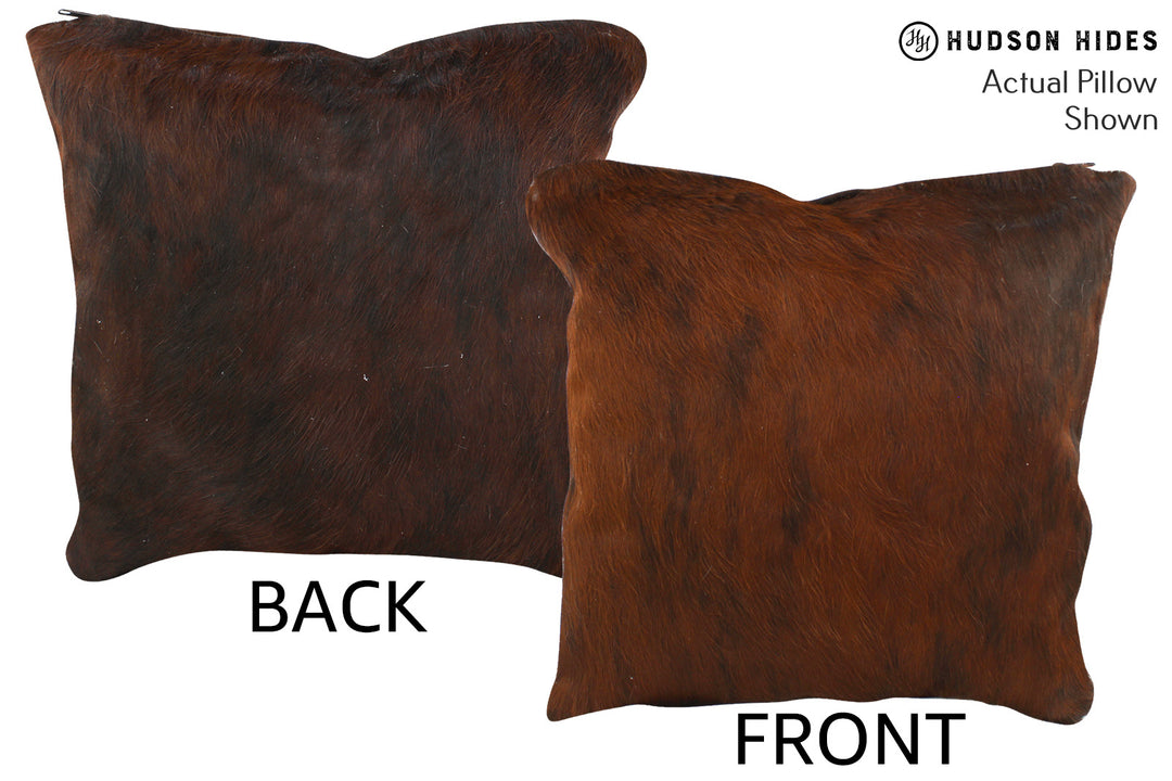 Dark Brindle Pillow 16"x16"#55596 by Hudson Hides