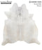 Medium Grey X-Large Brazilian Cowhide Rug 6'7