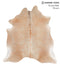 Grey with Beige X-Large Brazilian Cowhide Rug 6'8