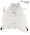 Salt and Pepper Black Large Brazilian Cowhide Rug 6'6